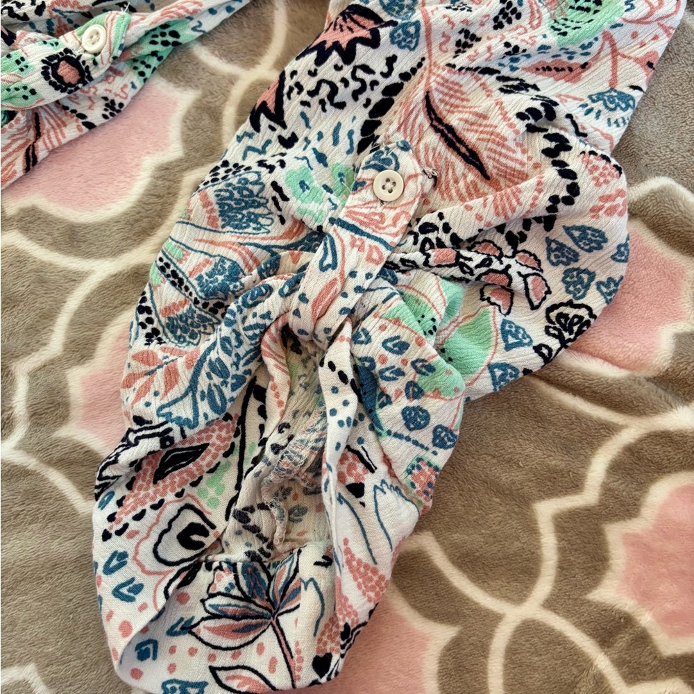 Torrid Boho Floral Paisley Drape Open Front Kimono Cardigan Size 3X - Picture 5 of 6